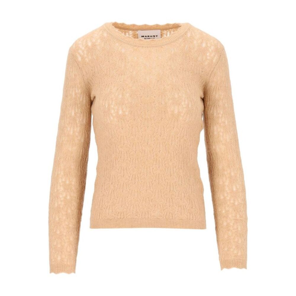 Marant Etoile Women "Obeline-Gb" Open-Work Crewneck Sweater